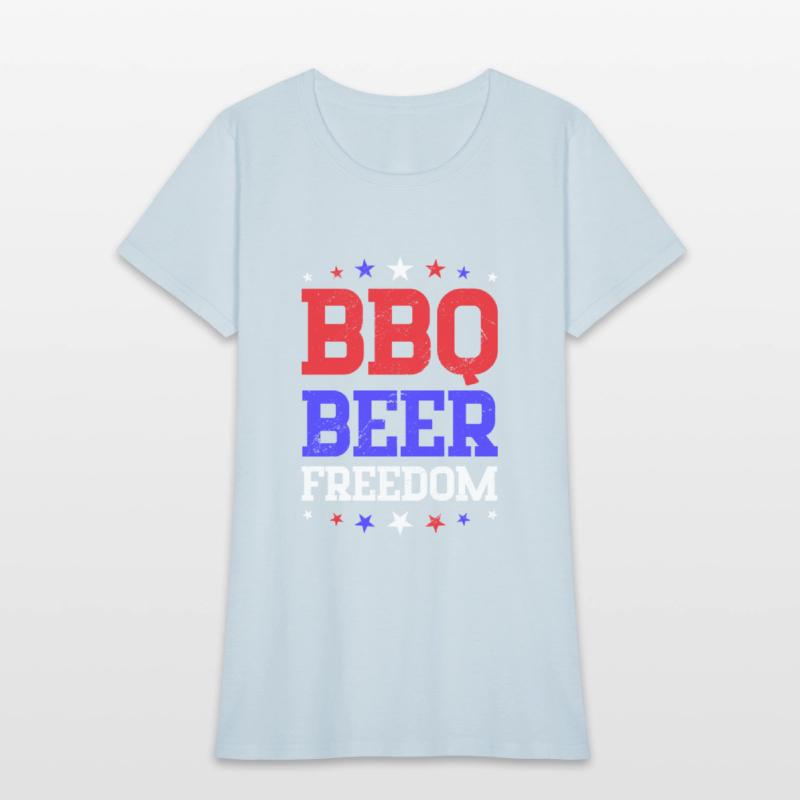BBQ Beer Freedom Barbeque Party Drinking Beer 4th