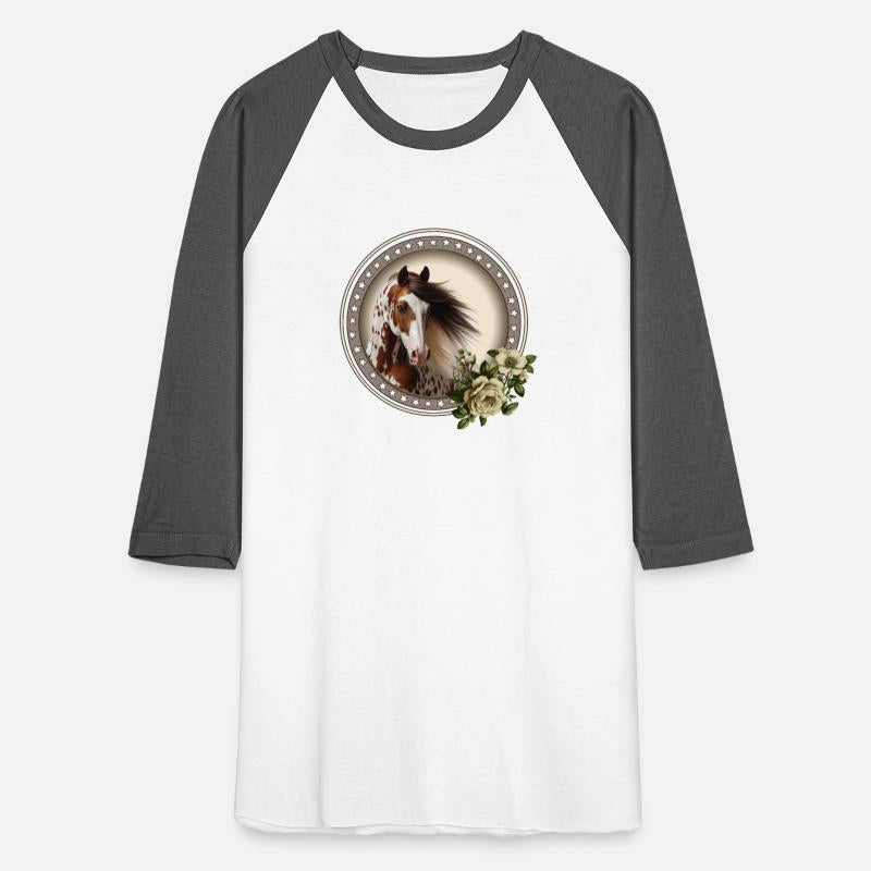 BEAUTIFUL APPALOOSA HORSE, HORSE PORTRAIT, FLOWERS