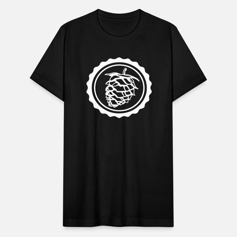 Beer Bottle Cap Hops Drinking White