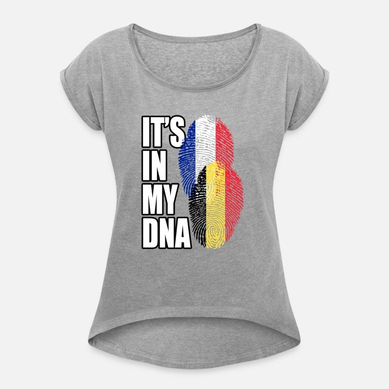 Belgian And French Mix Heritage DNA Flag