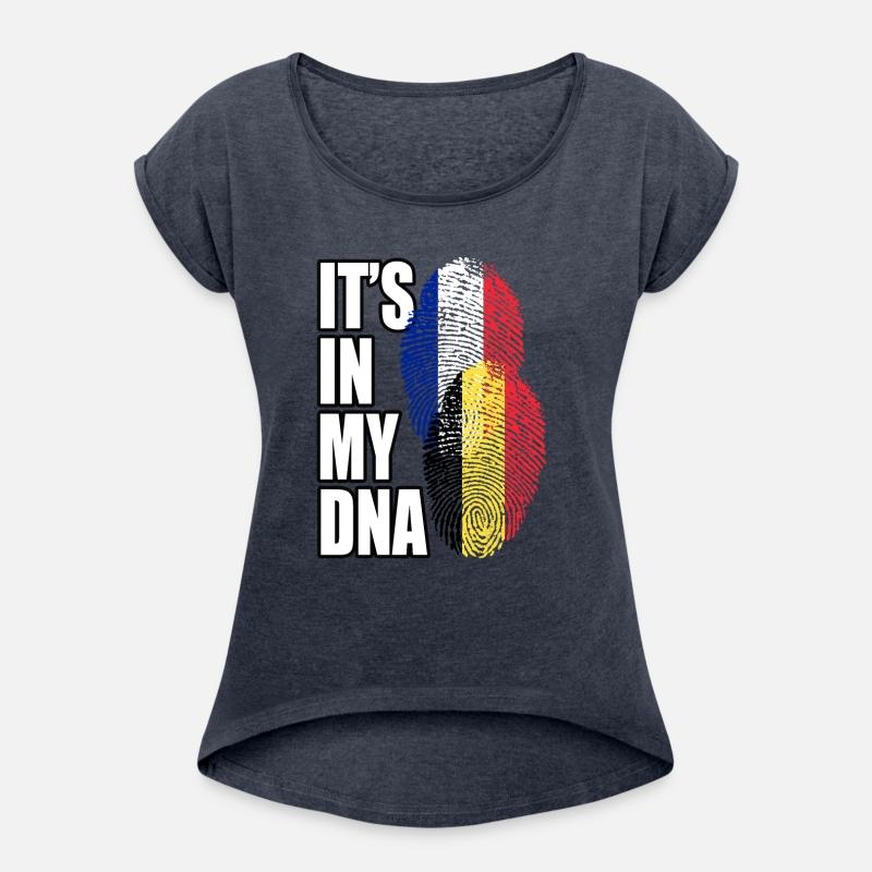 Belgian And French Mix Heritage DNA Flag