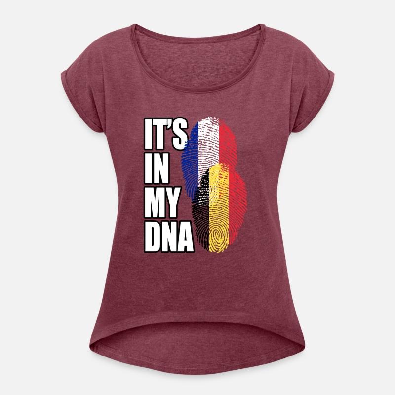 Belgian And French Mix Heritage DNA Flag