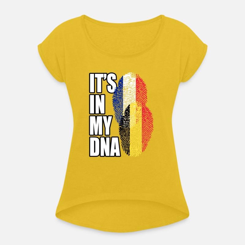 Belgian And French Mix Heritage DNA Flag