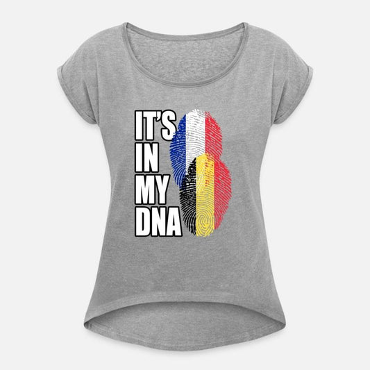 Belgian And French Mix Heritage DNA Flag