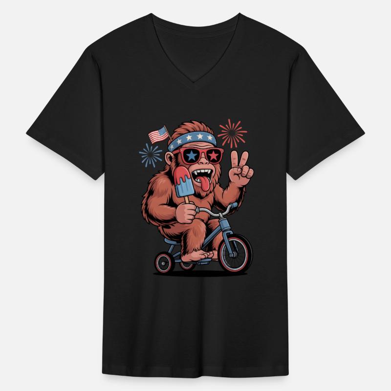 Bigfoot 4th of July – Funny Patriotic Popsicle