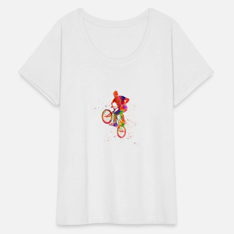 bmx spin in watercolor