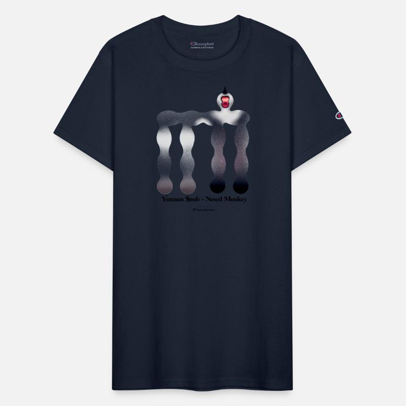 Bold monkey print "Yunnan Snub-nosed Monkey"