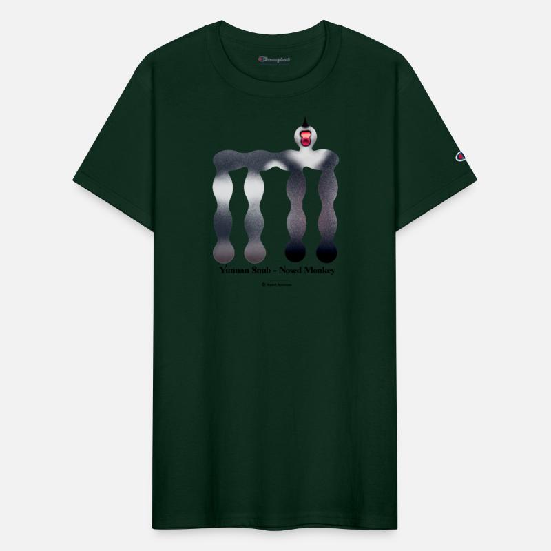 Bold monkey print "Yunnan Snub-nosed Monkey"