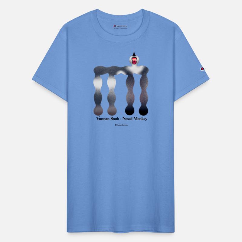 Bold monkey print "Yunnan Snub-nosed Monkey"