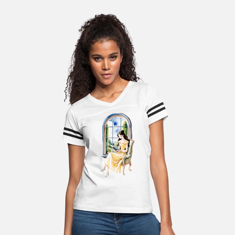 Bookish Watercolor Reading by the Window