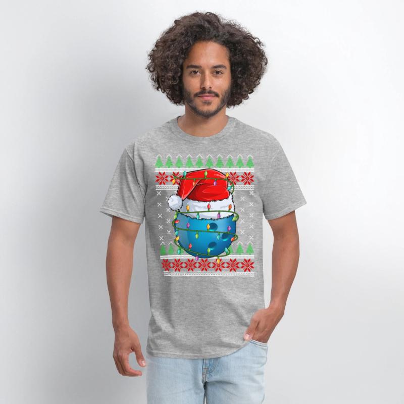 Bowling Ball Ugly Christmas Santa Hat