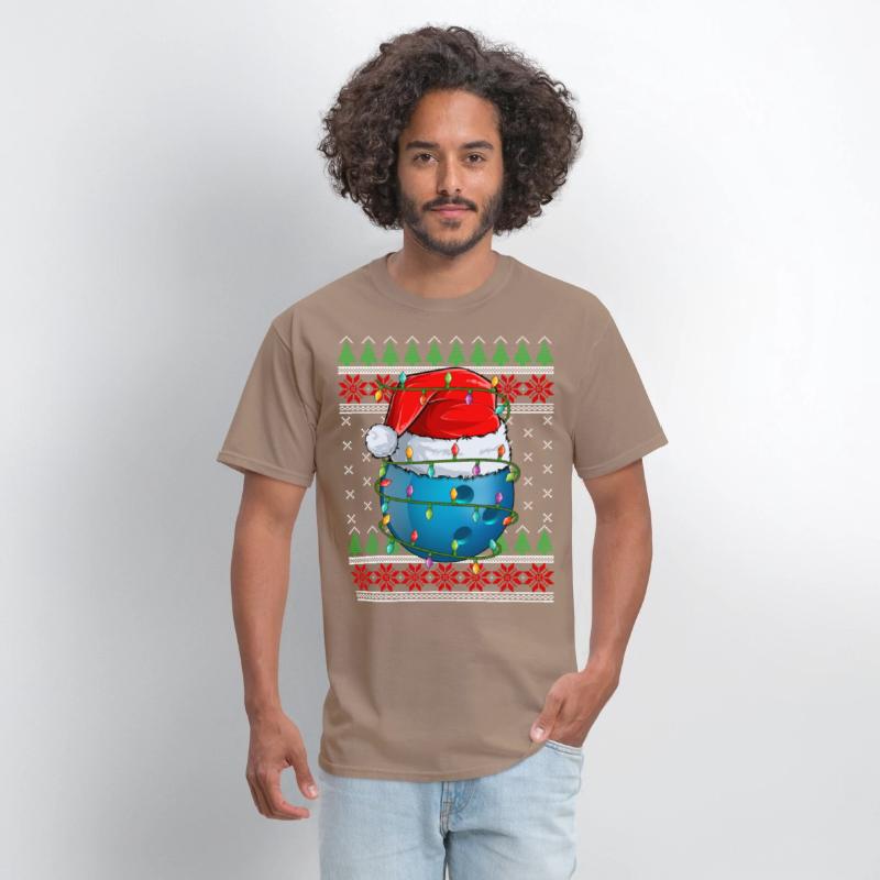 Bowling Ball Ugly Christmas Santa Hat