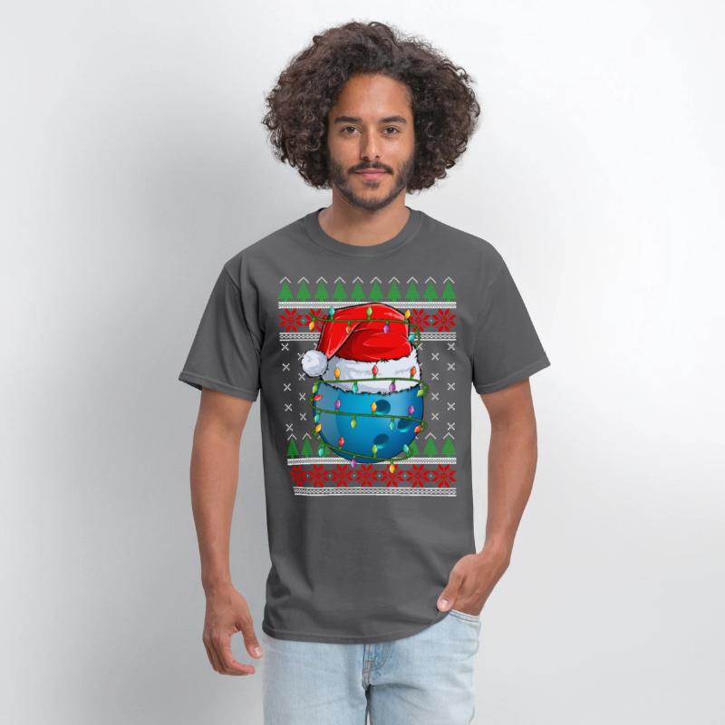 Bowling Ball Ugly Christmas Santa Hat