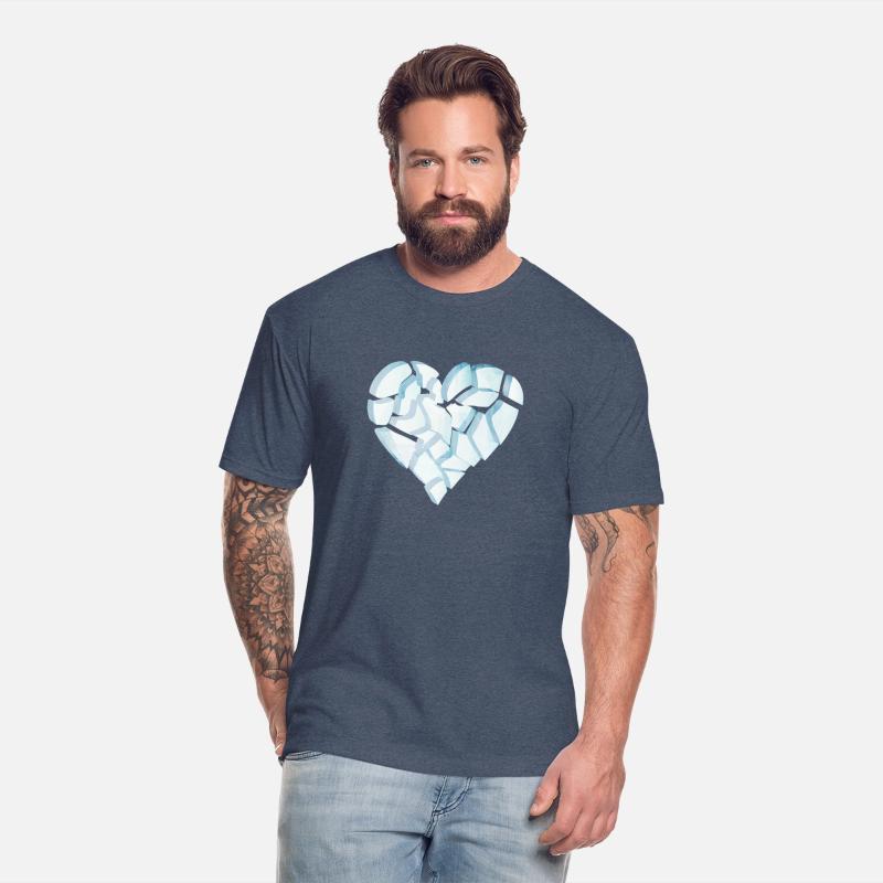 Broken Ice Heart - Broken Heart Shape