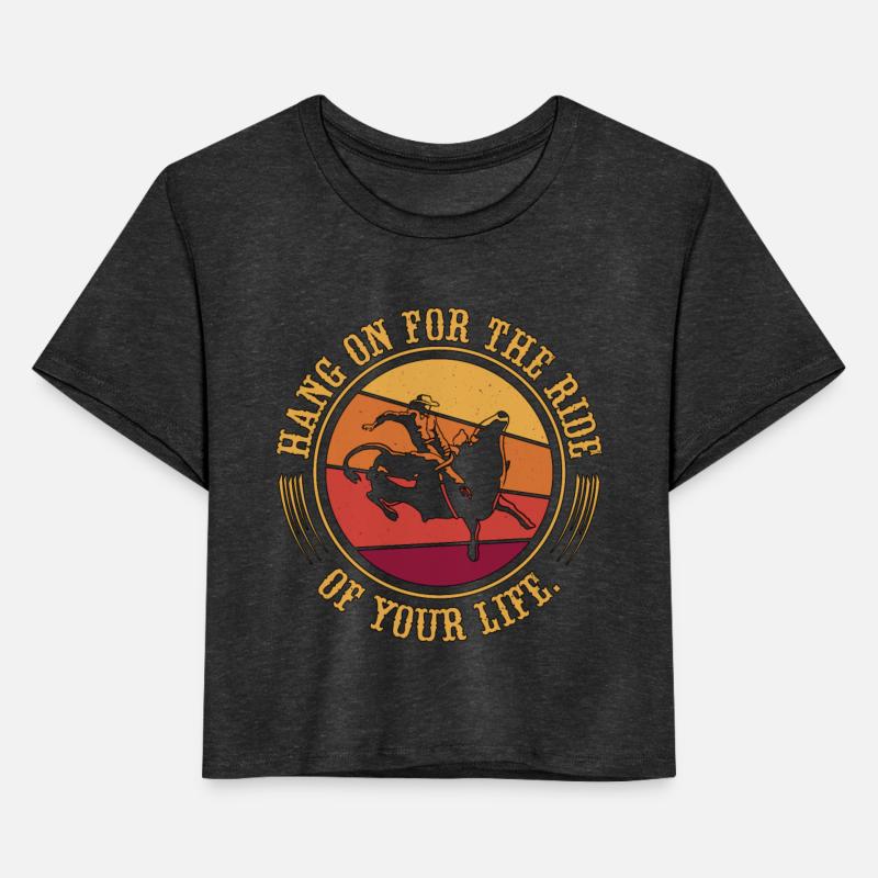 Bull Riding Hang On For The Ride Cowboy Bull Rider