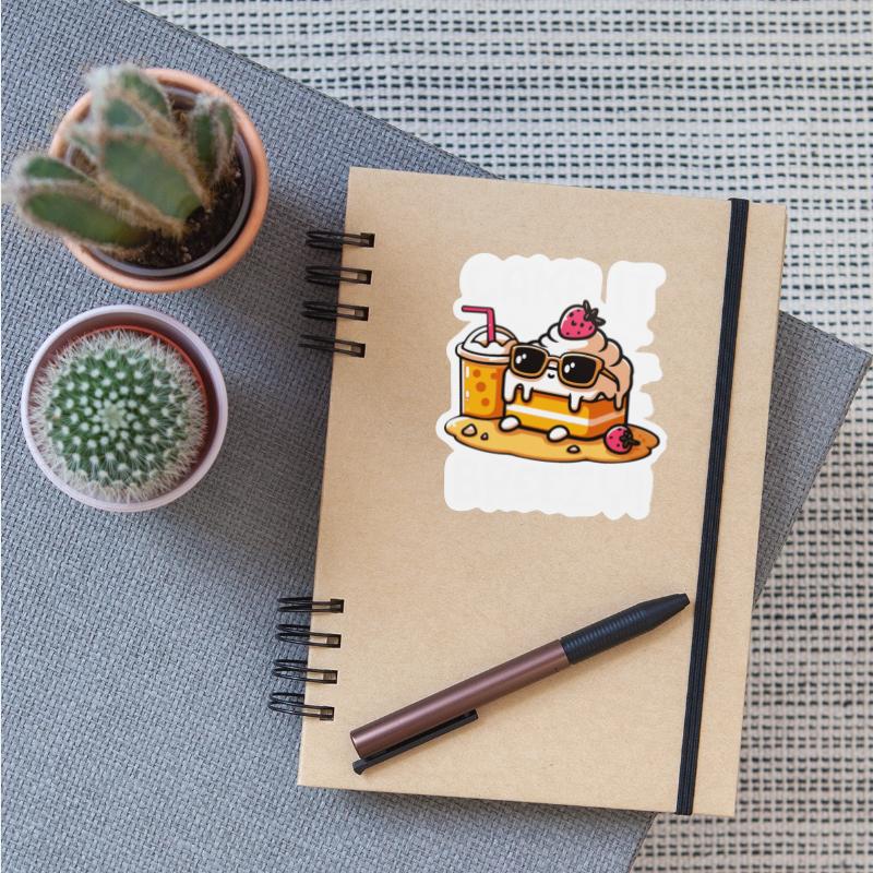 Cake It Breezy Cake Slice Chilling In Beach Baker