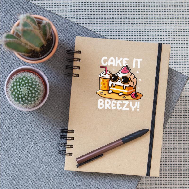 Cake It Breezy Cake Slice Chilling In Beach Baker