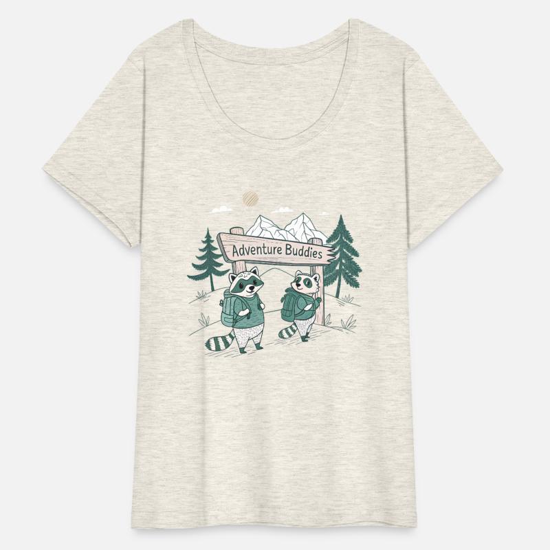 Camping Crew Shirt | Retro Outdoors racoon T-Shirt