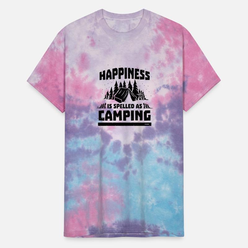 Camping happiness satisfaction funny saying