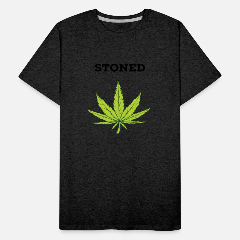 Cannabis Leaf with Stoned