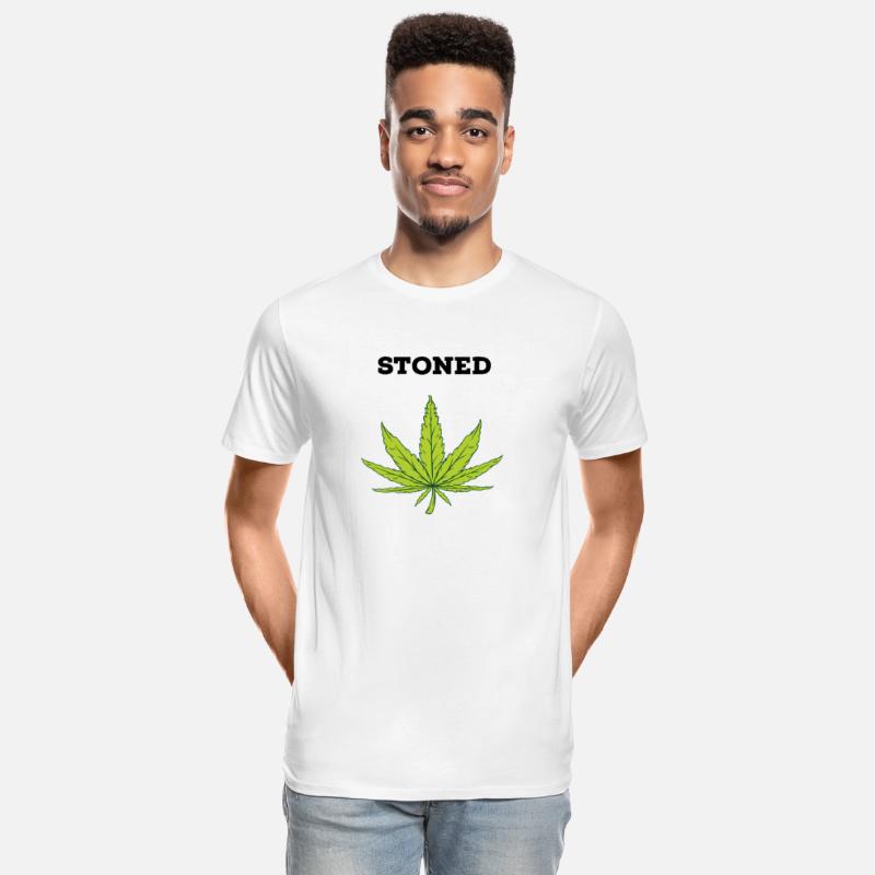 Cannabis Leaf with Stoned