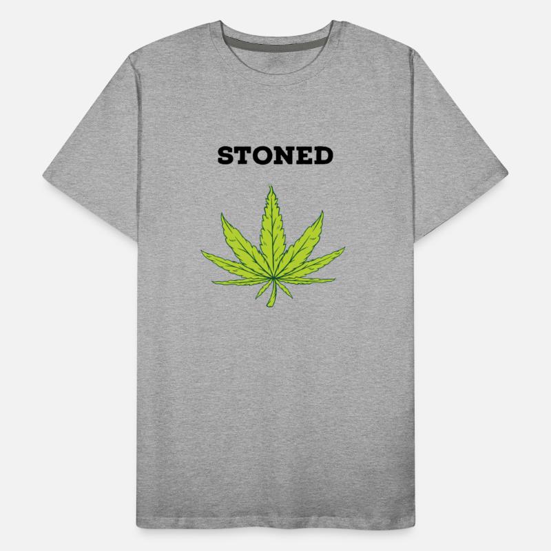 Cannabis Leaf with Stoned
