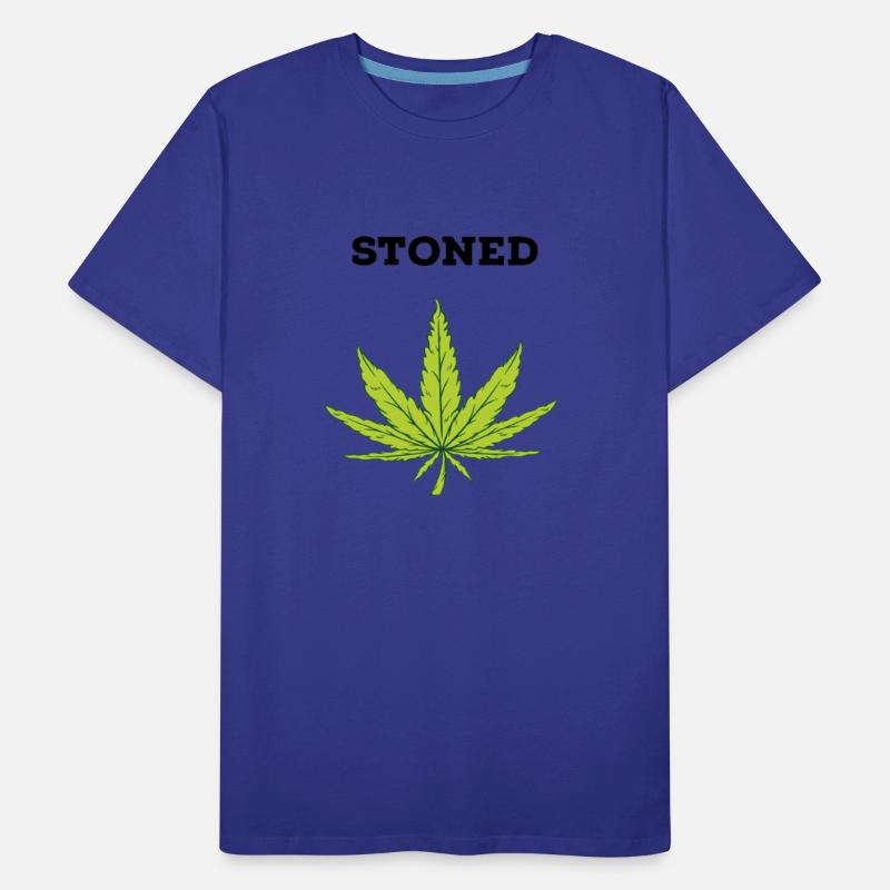 Cannabis Leaf with Stoned