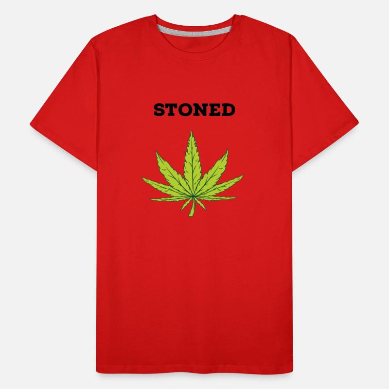 Cannabis Leaf with Stoned