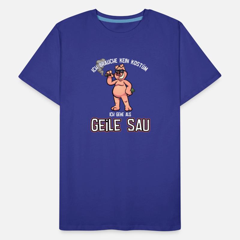 Carnival costume cool horny pig with cigar