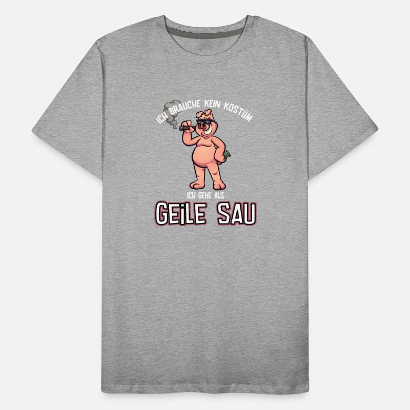 Carnival costume cool horny pig with cigar