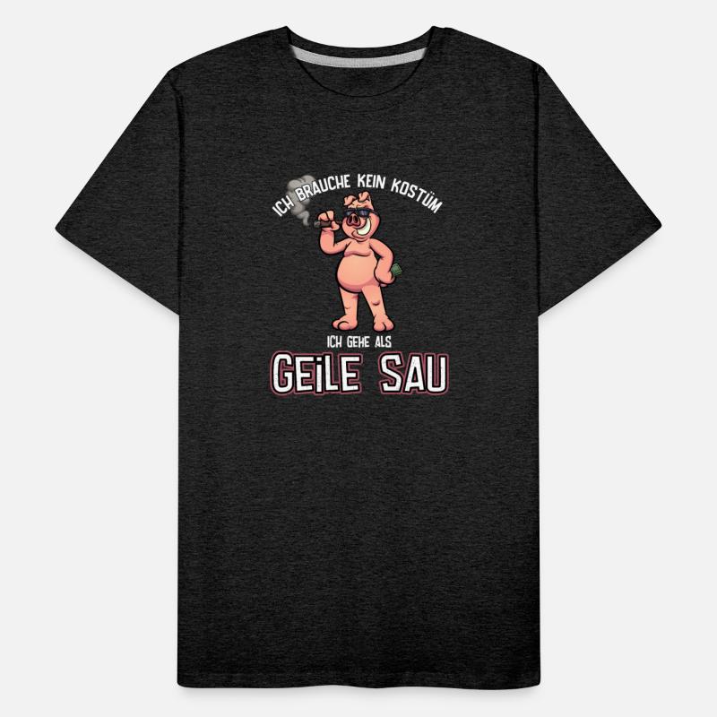 Carnival costume cool horny pig with cigar