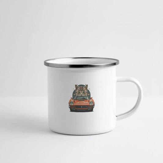 Cat driving a sportscar