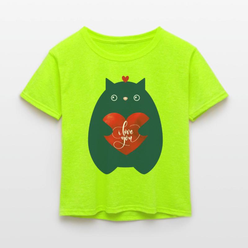 Cat In Love-I Love You-Cute Kitten Valentine Day