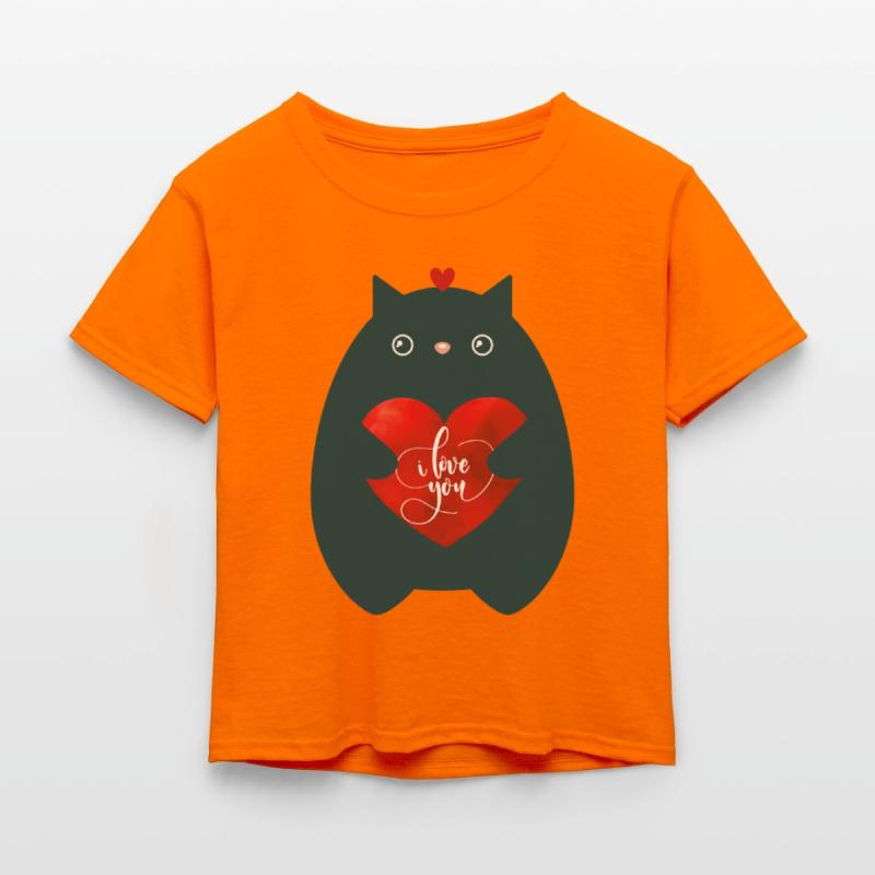 Cat In Love-I Love You-Cute Kitten Valentine Day