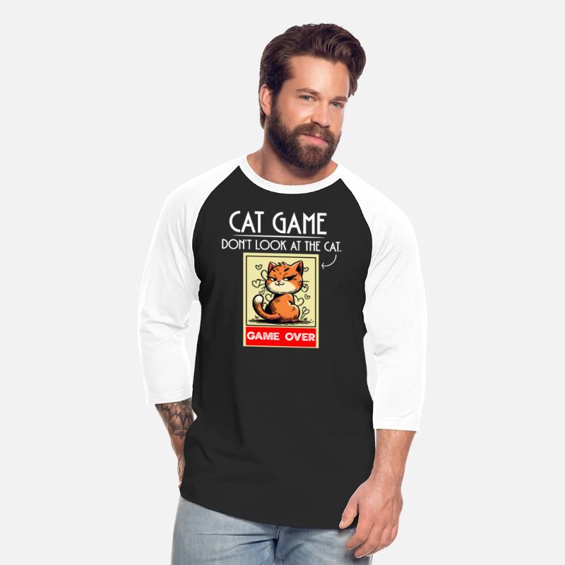 Cat Meme Game Humor Don’t Look Game Over Design.