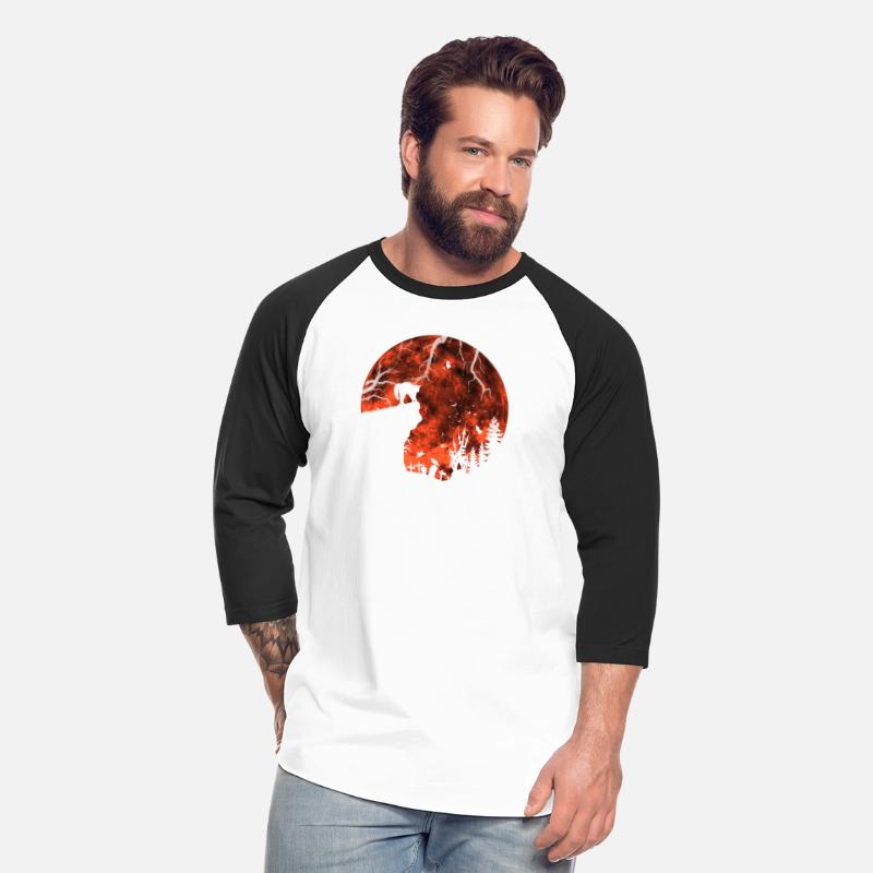 Cat Red Moon trick or treat Bats Forest Funny