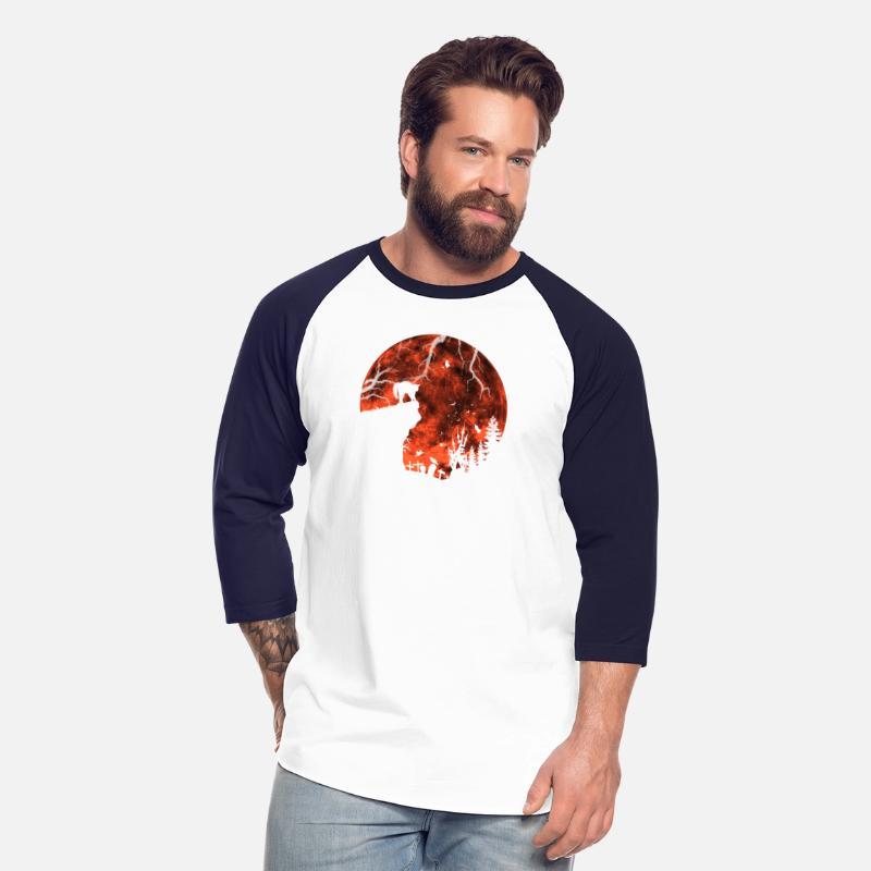 Cat Red Moon trick or treat Bats Forest Funny