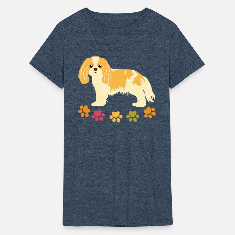Cavalier King Charles Spaniel And Paw Print