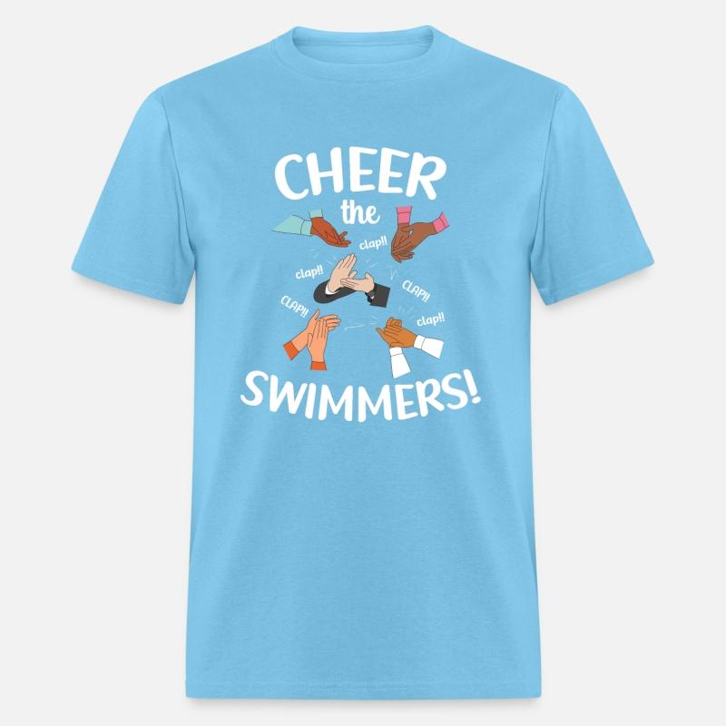 Cheer The Swimmers Clapping Hands Pool Sports