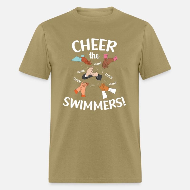 Cheer The Swimmers Clapping Hands Pool Sports