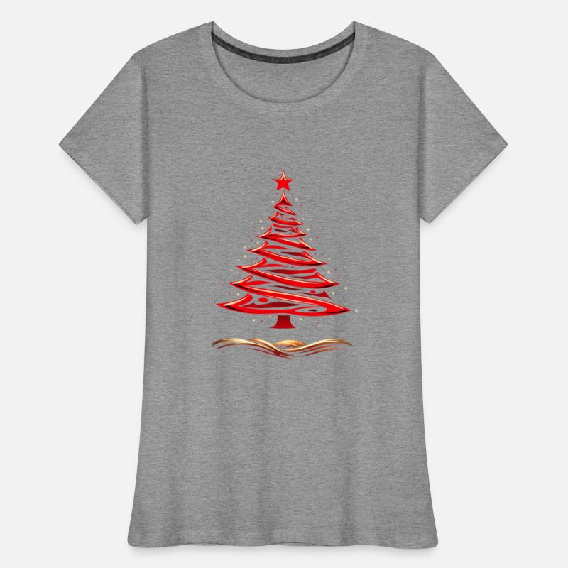 Christmas Tree Red and Gold