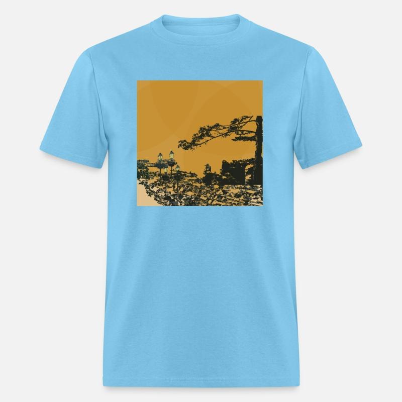 City Lamps and a Tree