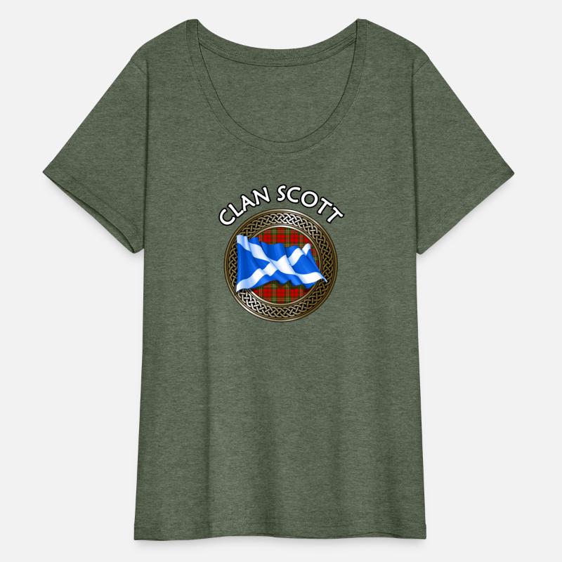Clan Scott Tartan Knot & Flag