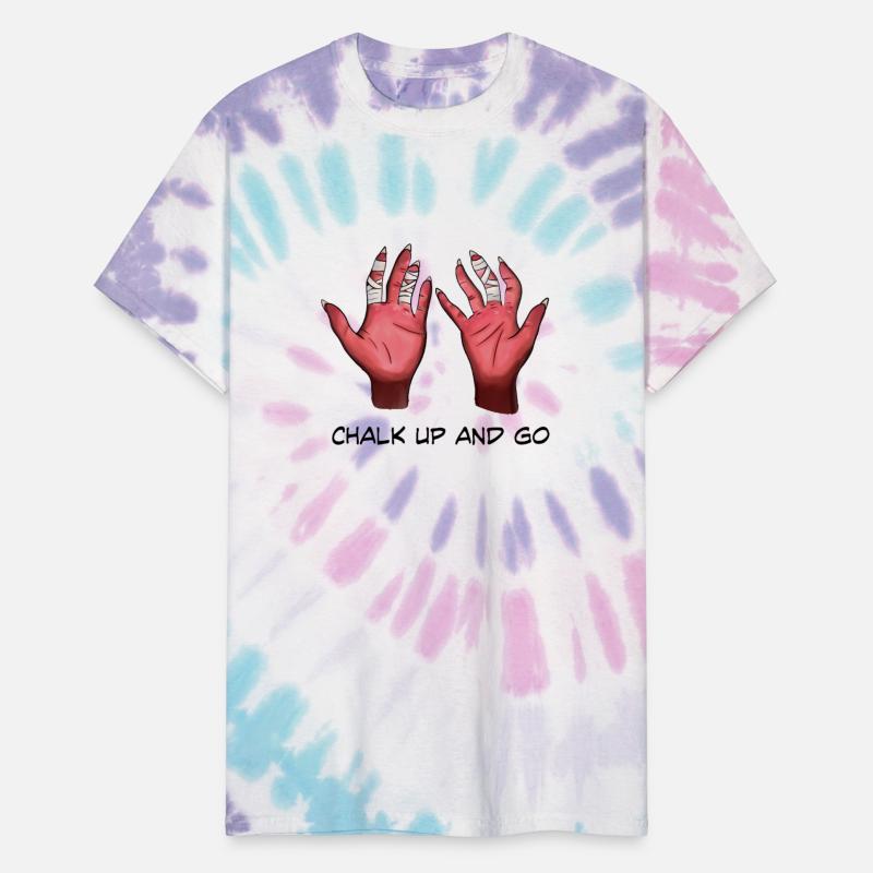 Climber hands. Chalk up and go.