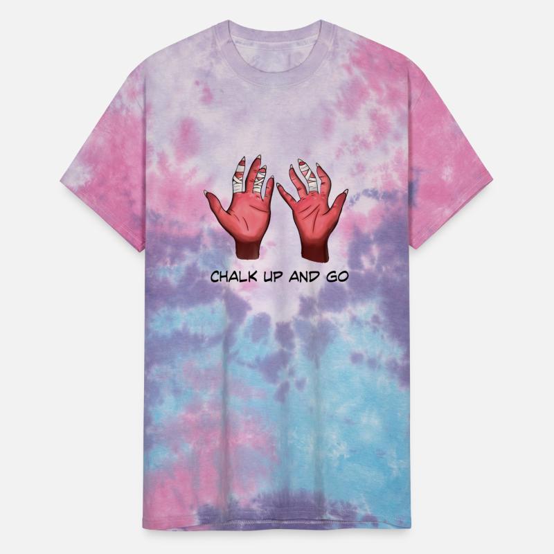 Climber hands. Chalk up and go.