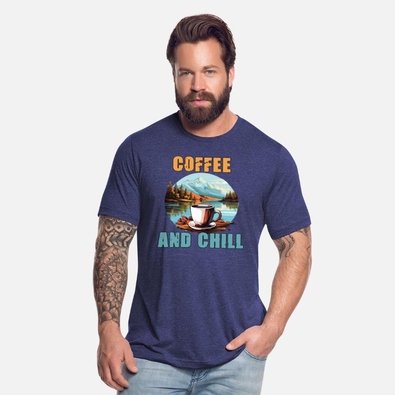 Coffee And Chill Vintage Mountain Nature Scene