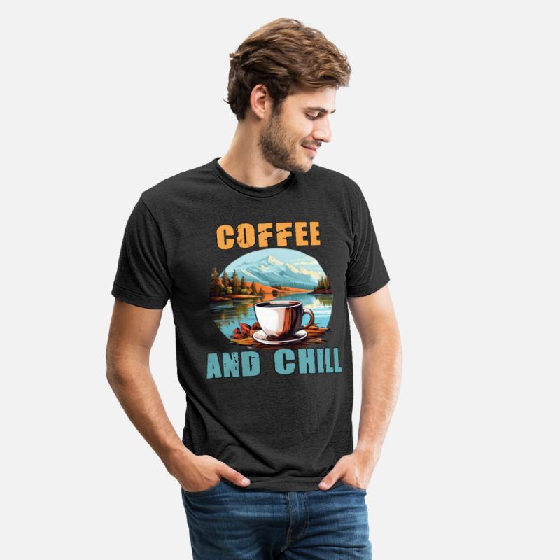 Coffee And Chill Vintage Mountain Nature Scene