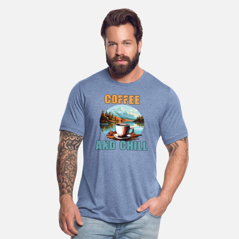 Coffee And Chill Vintage Mountain Nature Scene