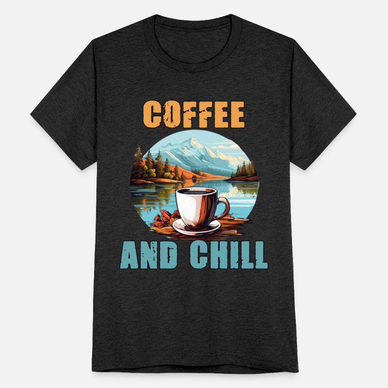 Coffee And Chill Vintage Mountain Nature Scene