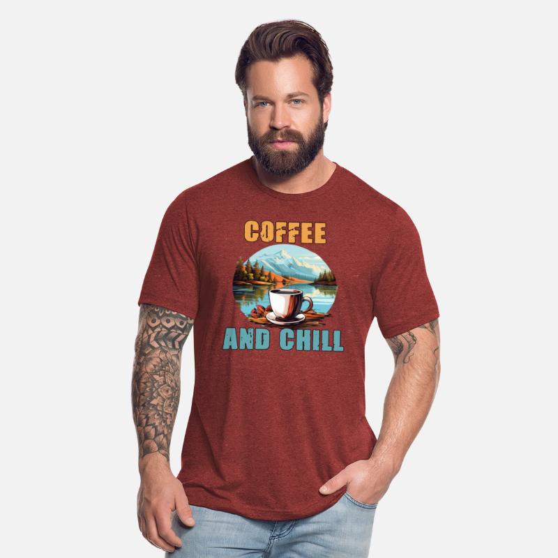 Coffee And Chill Vintage Mountain Nature Scene